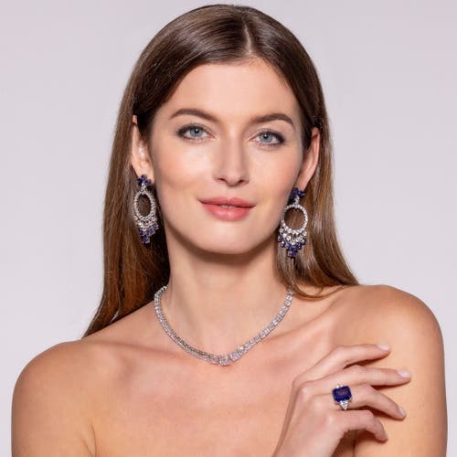Anna Zuckerman Romanoff Statement Drops In Blue Sapphire