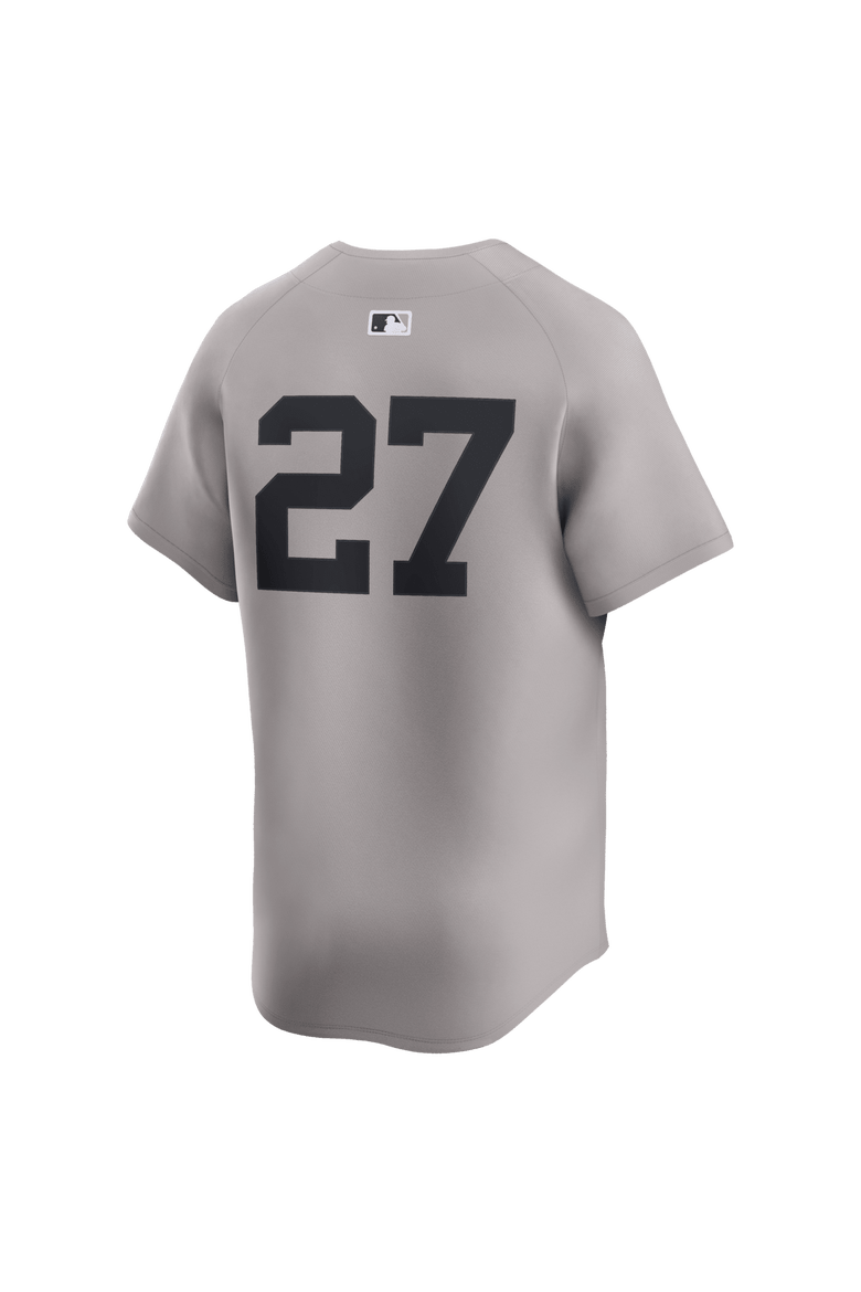 Men's Nike Giancarlo Stanton Gray New York Yankees Road Limited Player Jersey, Alternate, color, Gray