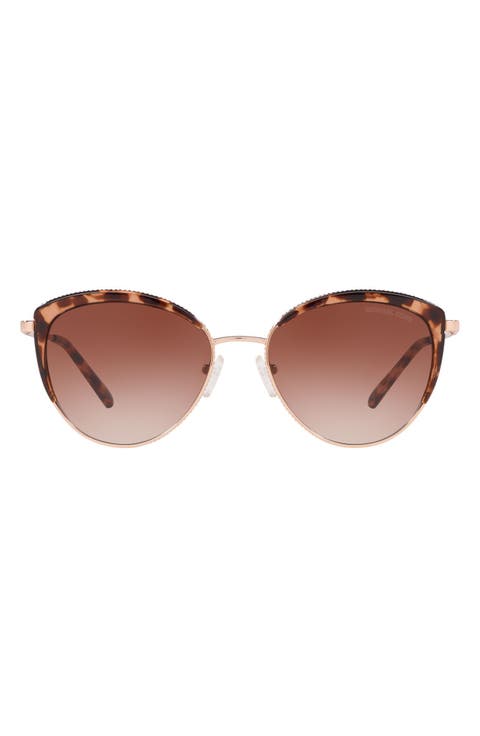 56mm Gradient Cat Eye Sunglasses