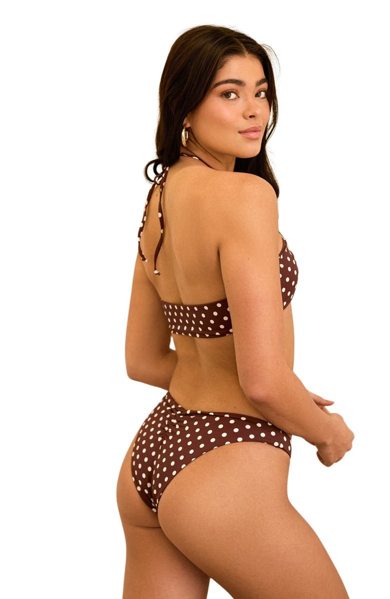 Dippin Daisys Amalfi Top, Alternate, color, Dotted Brown