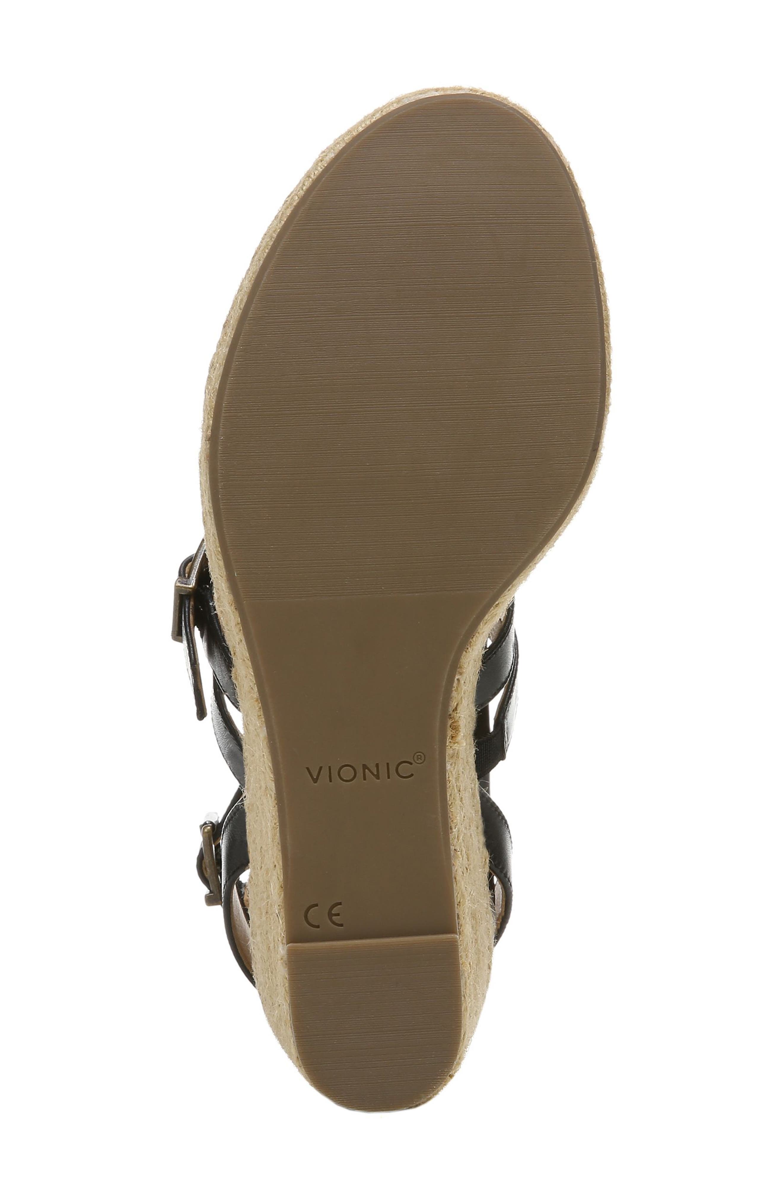 Vionic Sabina Ankle Strap Wedge Sandal, Alternate, color, 