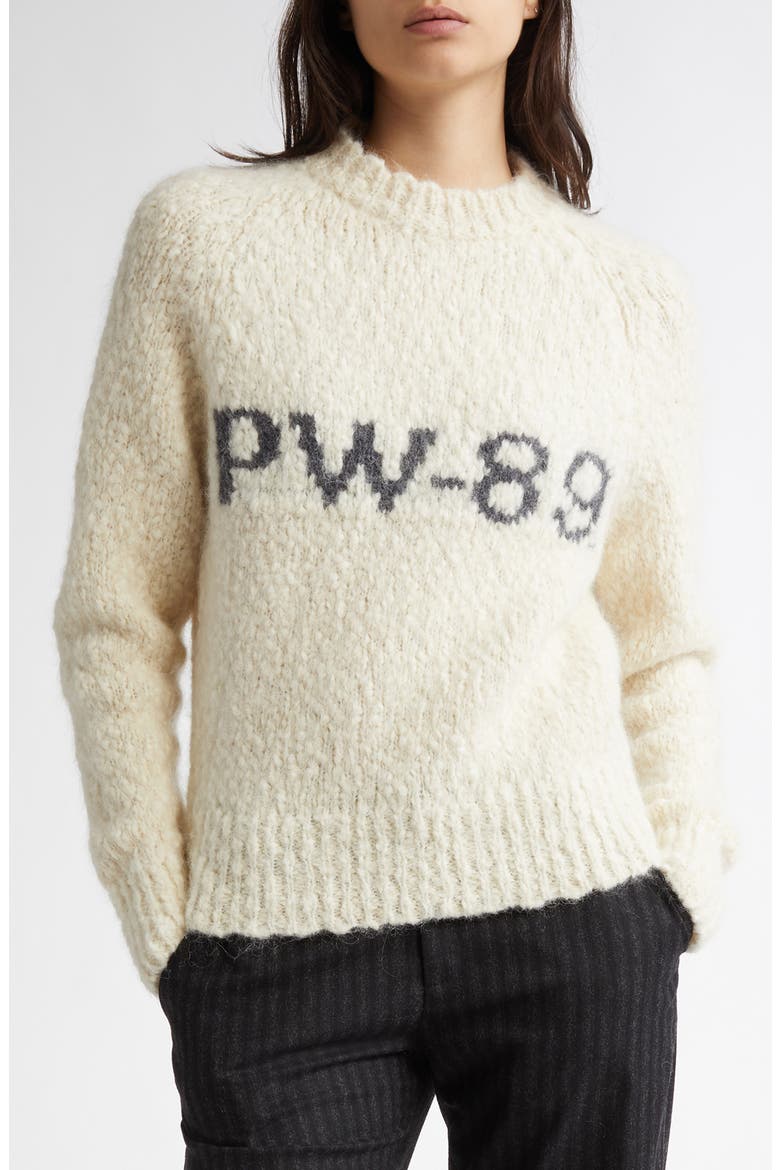 Solo Graphic Sweater, Main, color, ECRU