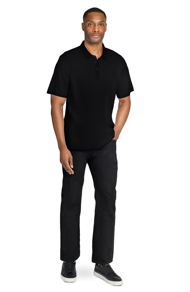 W.R.K Solid Reworked Slim Fit Polo, Alternate, color, Black