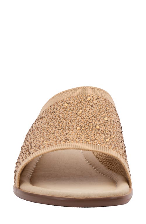David Tate Premium Slide Sandal In Gold