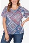 selected Bright Navy Multi