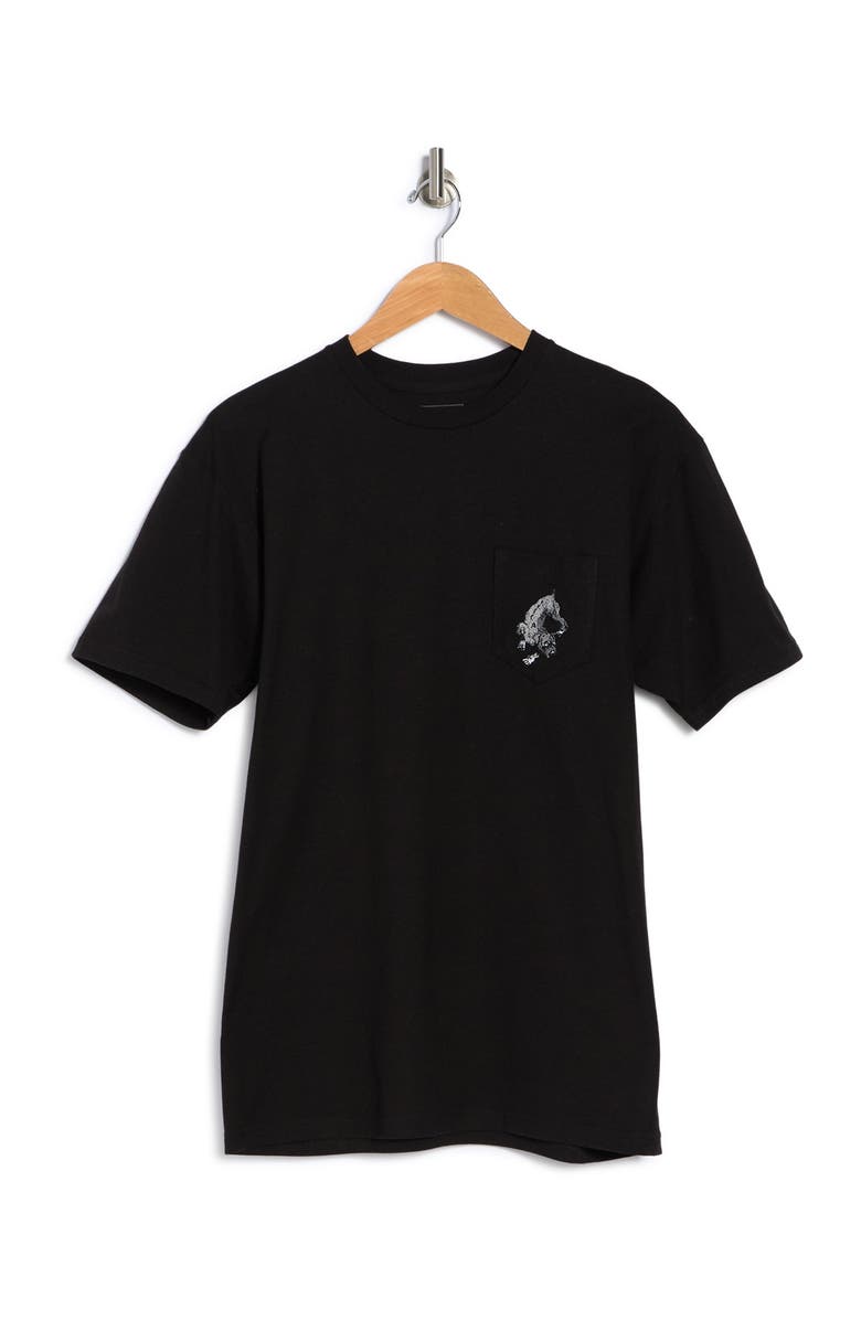 Vans x Kyle Walke Black Crewneck Pocket T-Shirt, Alternate, color,