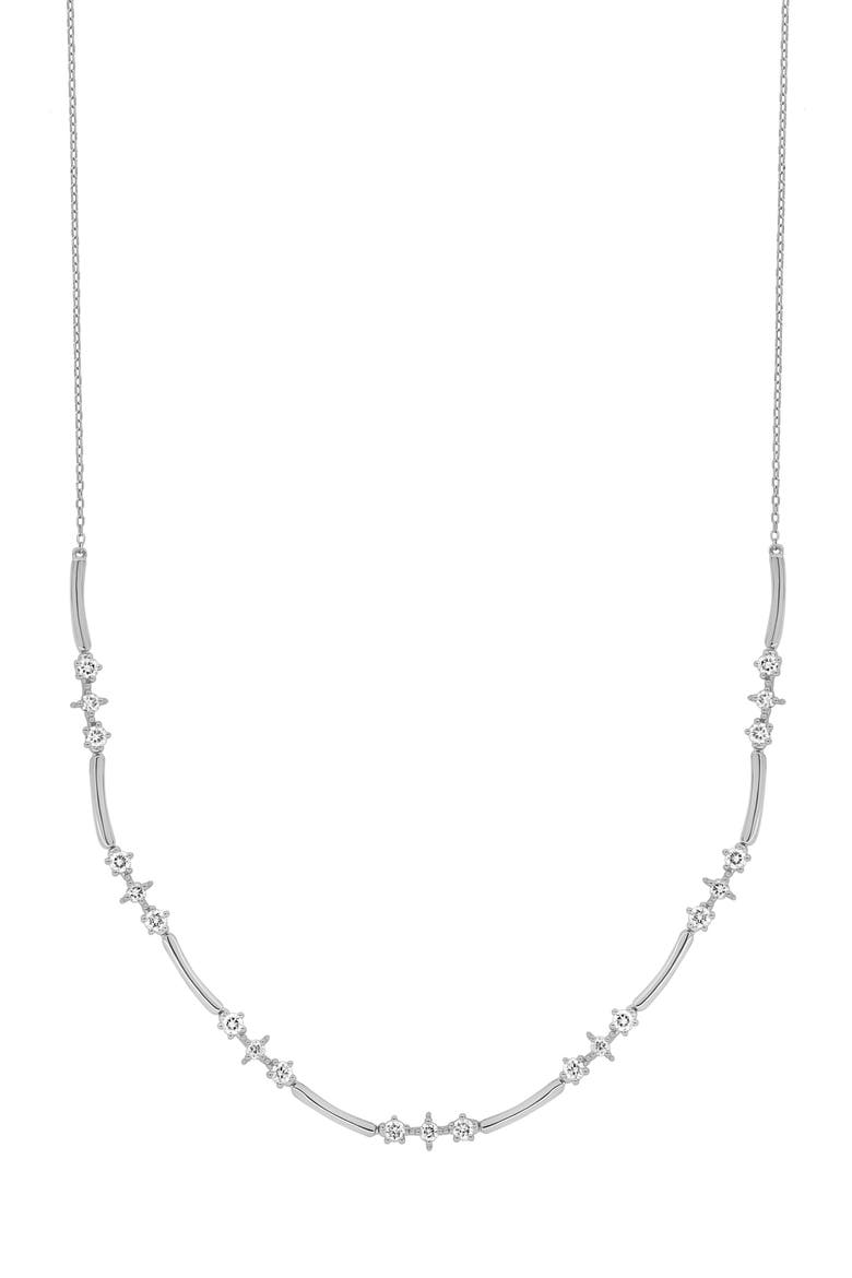 Aviva Diamond Short Necklace, Main, color, 18K WHITE GOLD