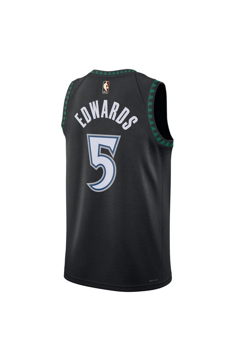 Nike Unisex Nike Anthony Edwards Black Minnesota Timberwolves Swingman Jersey - Classic Edition, Alternate, color, Black