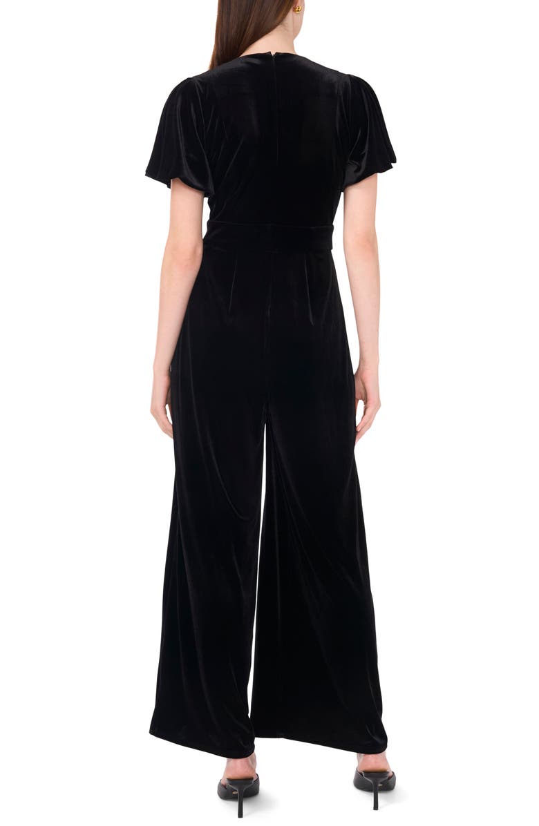 Halogen<sup>®</sup> Puff Sleeve Velvet Jumpsuit, Alternate, color,