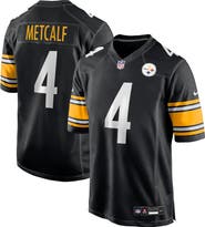 Nike Men's Nike DK Metcalf Black Pittsburgh Steelers Game Player Jersey