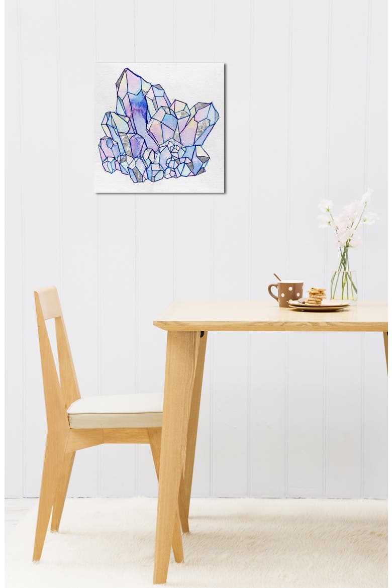 Precious Stone Cluster II Canvas Wall Art, Alternate, color, PURPLE