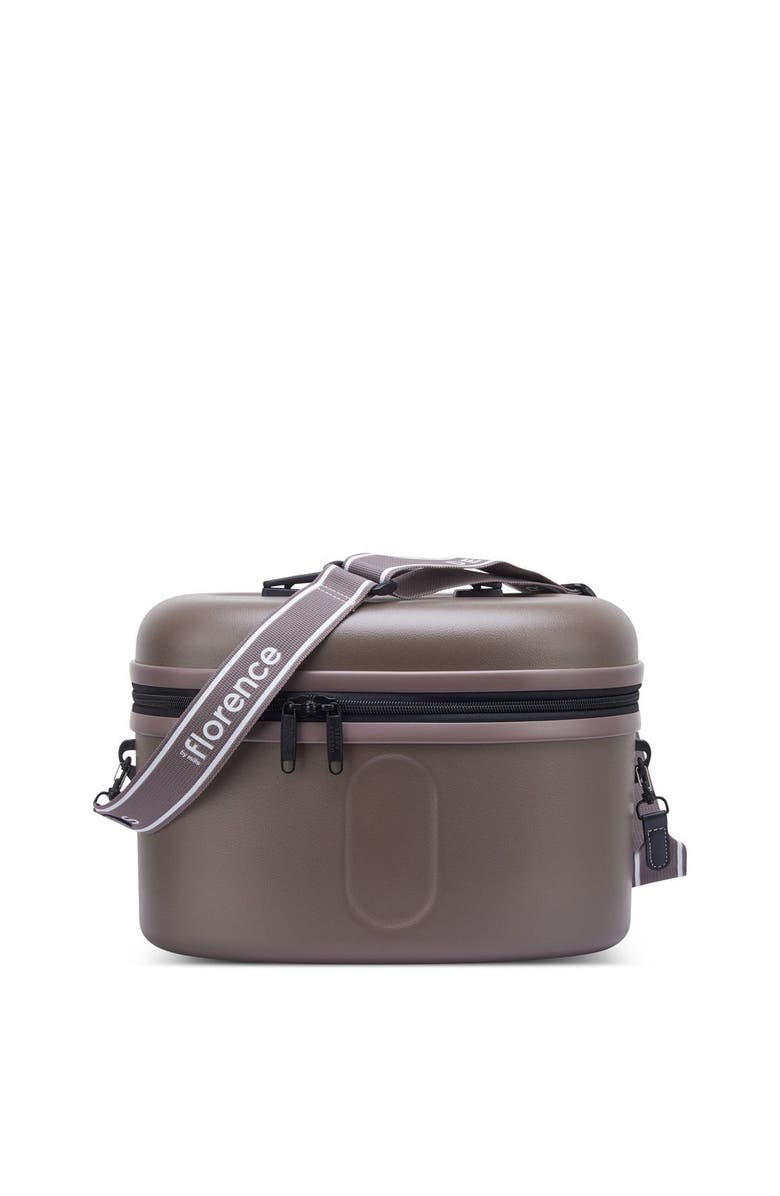 Florence by Mills X Delsey Paris Glow Getter Beauty Case, Main, color, Chestnut