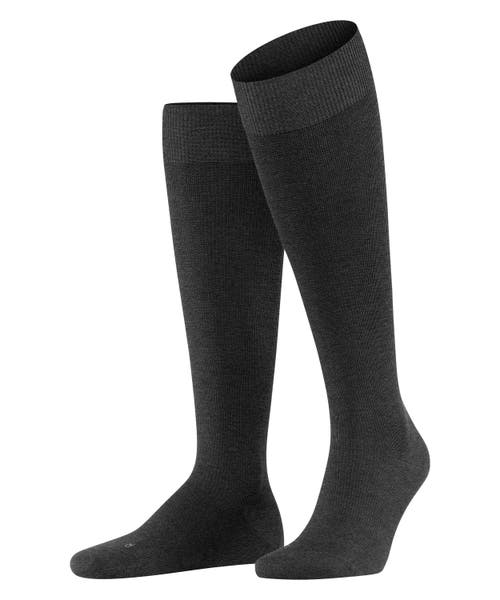 Falke Energizing Wool Compression Knee High Socks In Gray