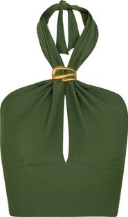 ViX Paula Hermanny Taylor Cover-Up Halter Top