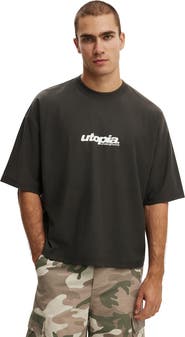 Cotton On Men's Cropped Fit Graphic T-Shirt