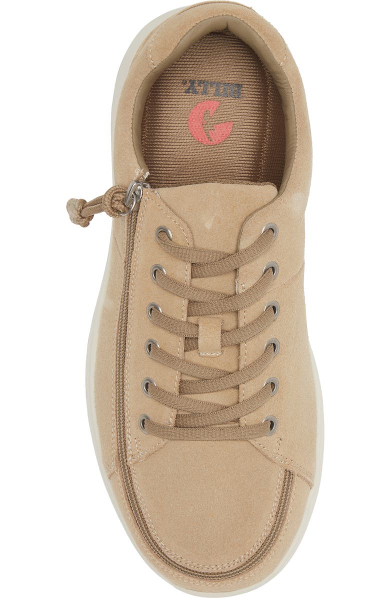BILLY Footwear Comfort Low Zip Around Sneaker, Alternate, color, Sand