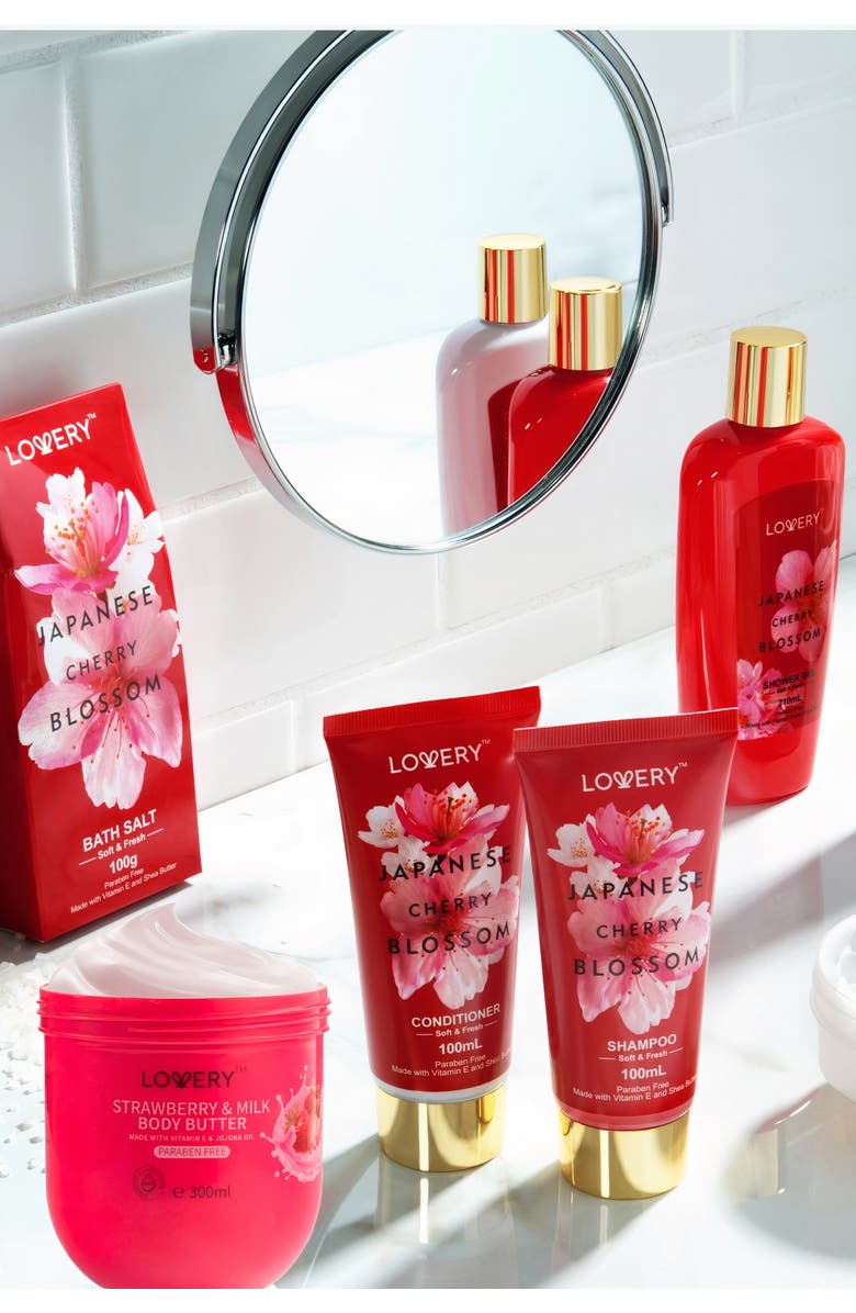 Lovery 26-Piece Bath & Body Cherry Blossom Spa Set, Alternate, color, NO COLOR