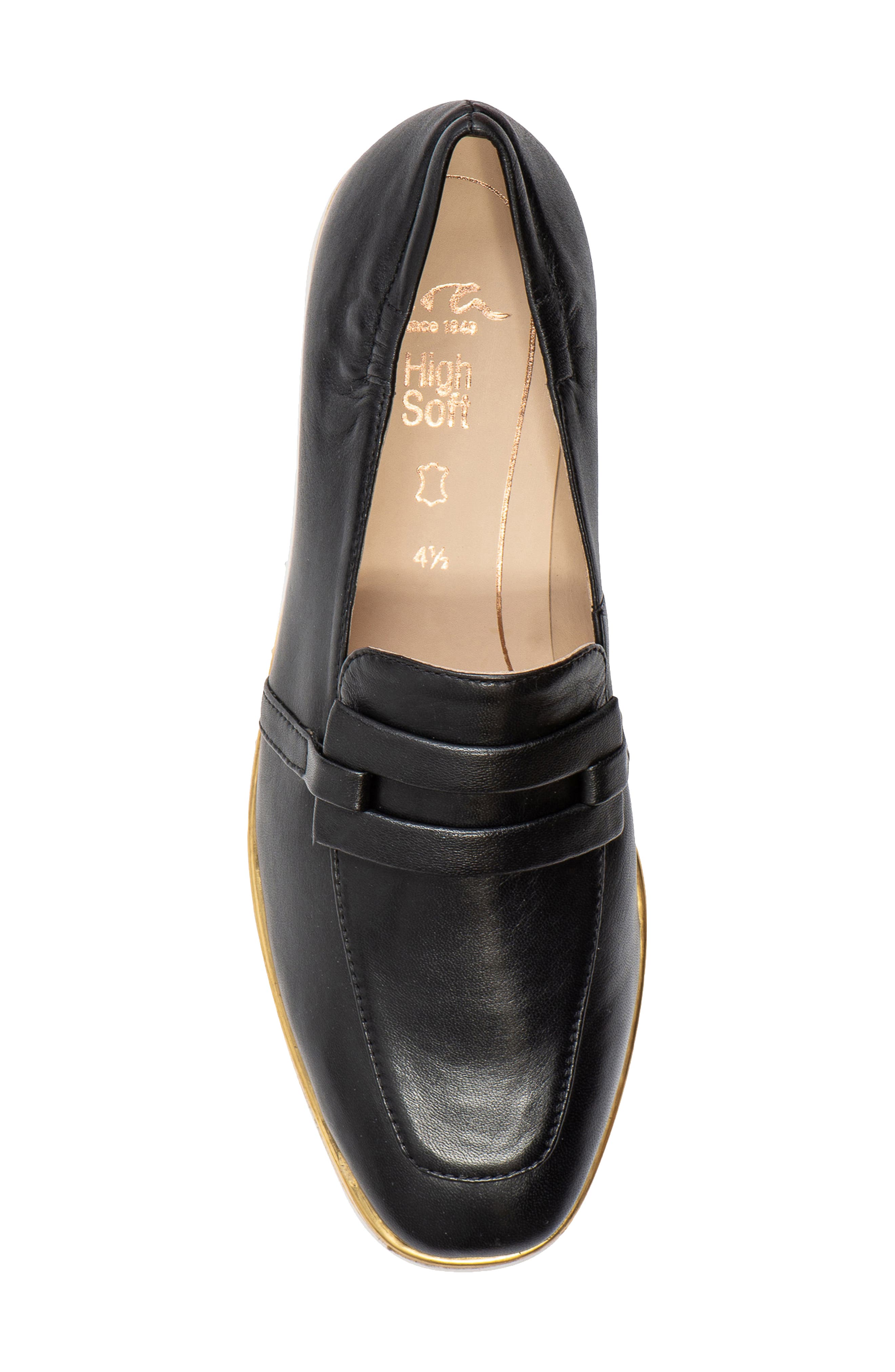 ara Laura Loafer, Alternate, color, Black Nappa Leather