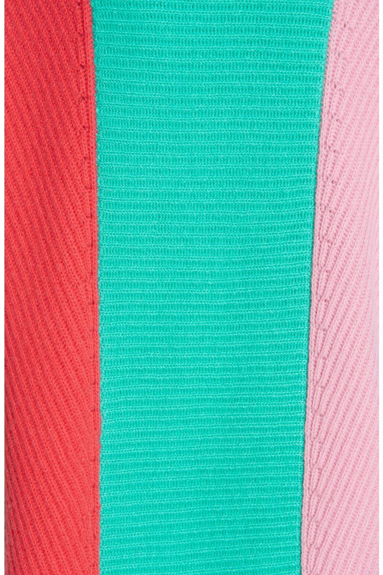 Stripe Short Sleeve Cashmere Sweater, Alternate, color, MULTI