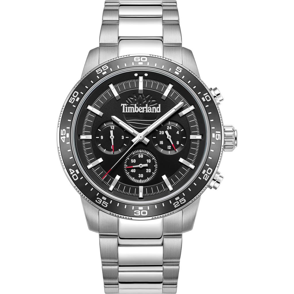 Timberland Parkman Multifunction Chronograph Bracelet Watch, 44mm In Silver