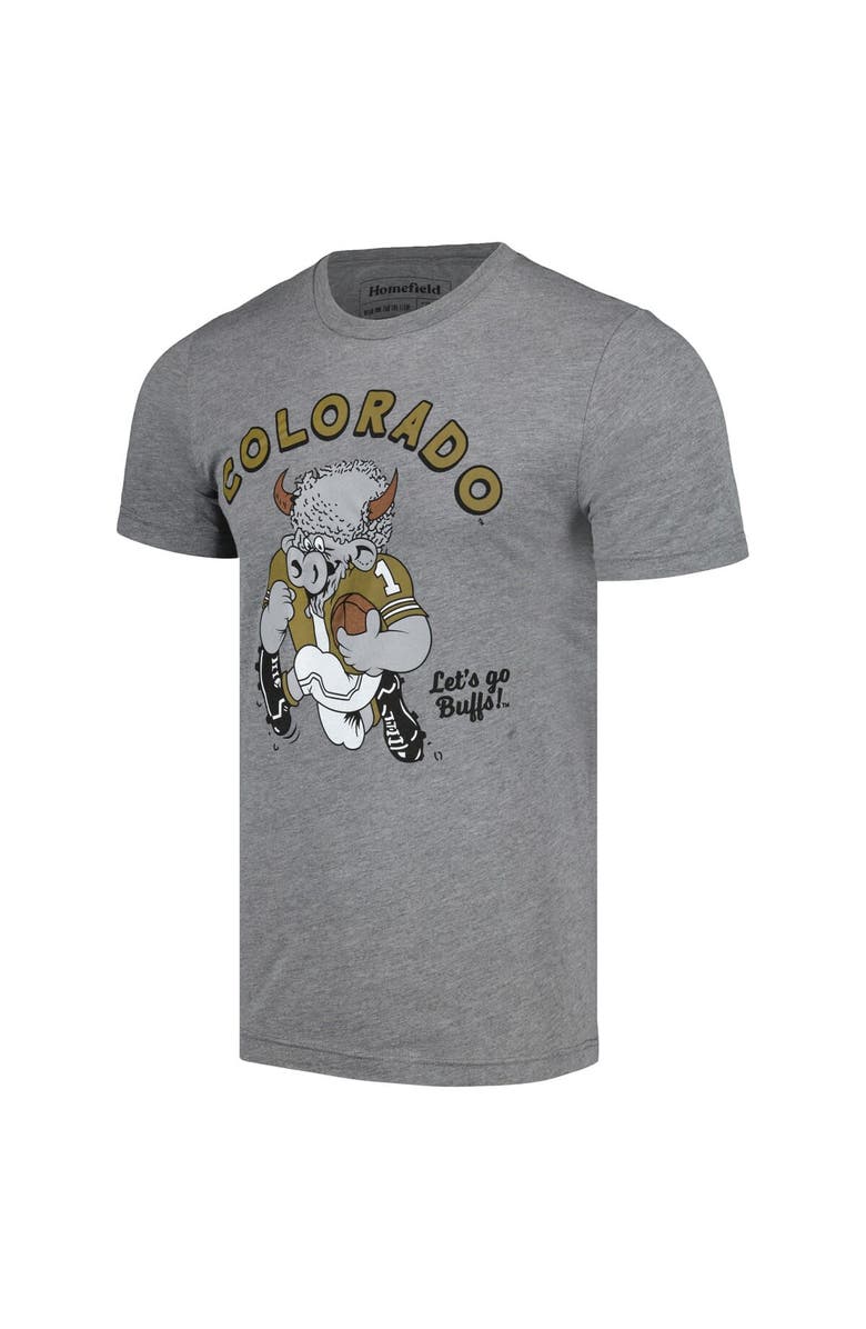 HOMEFIELD Men's Homefield Heather Gray Colorado Buffaloes Tri-Blend T-Shirt, Alternate, color, Heather Gray