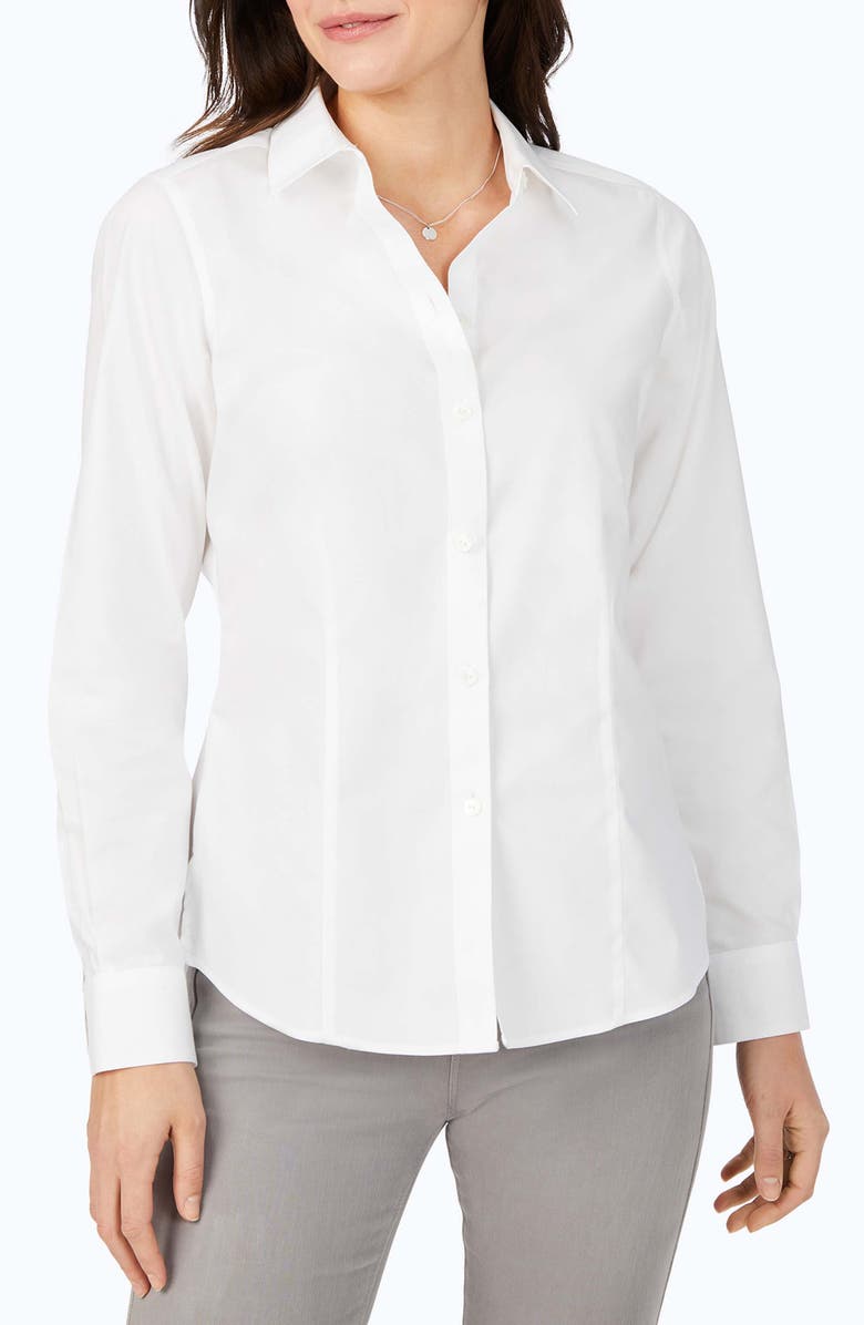 Foxcroft Dianna Non-Iron Cotton Shirt, Main, color,