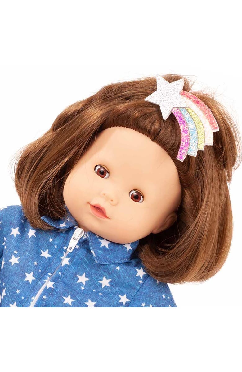 Gotz Maxy Muffin My Star 16.5 Inch Doll, Blue & White Star Denim Outfit Toy, Alternate, color, Multicolored