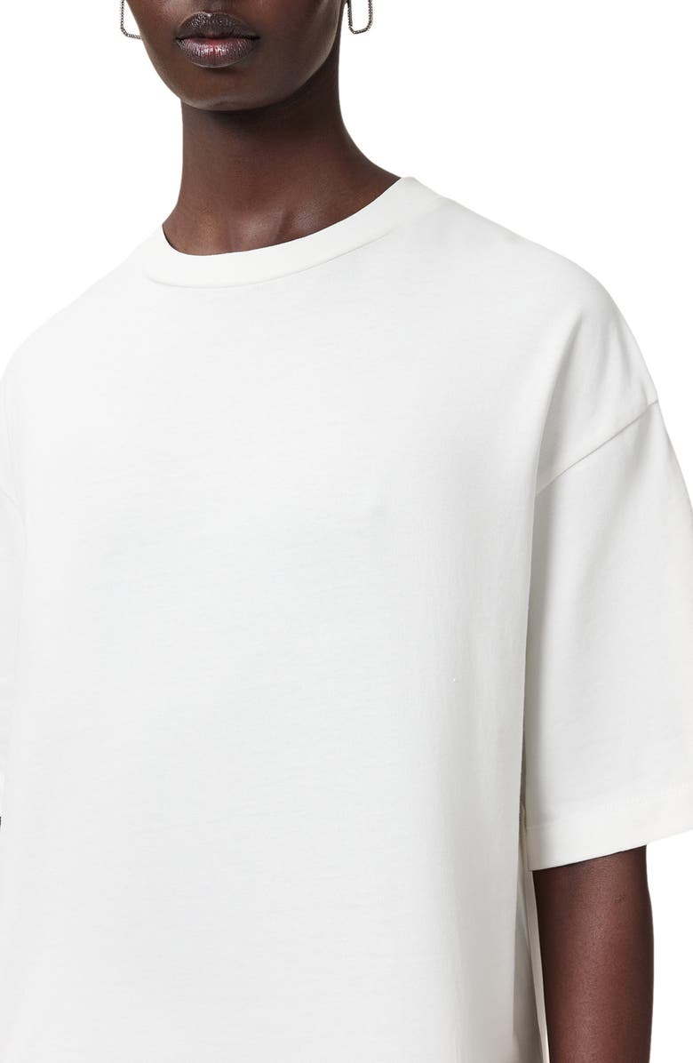 AllSaints Amelie Crochet Back Cotton T-Shirt, Alternate, color,