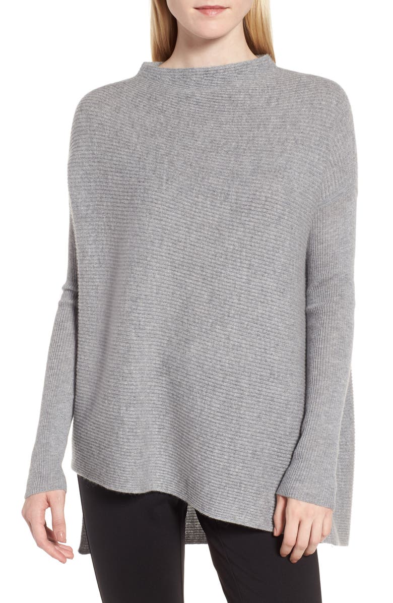 Nordstrom Signature Cashmere Asymmetrical Pullover, Main, color, 