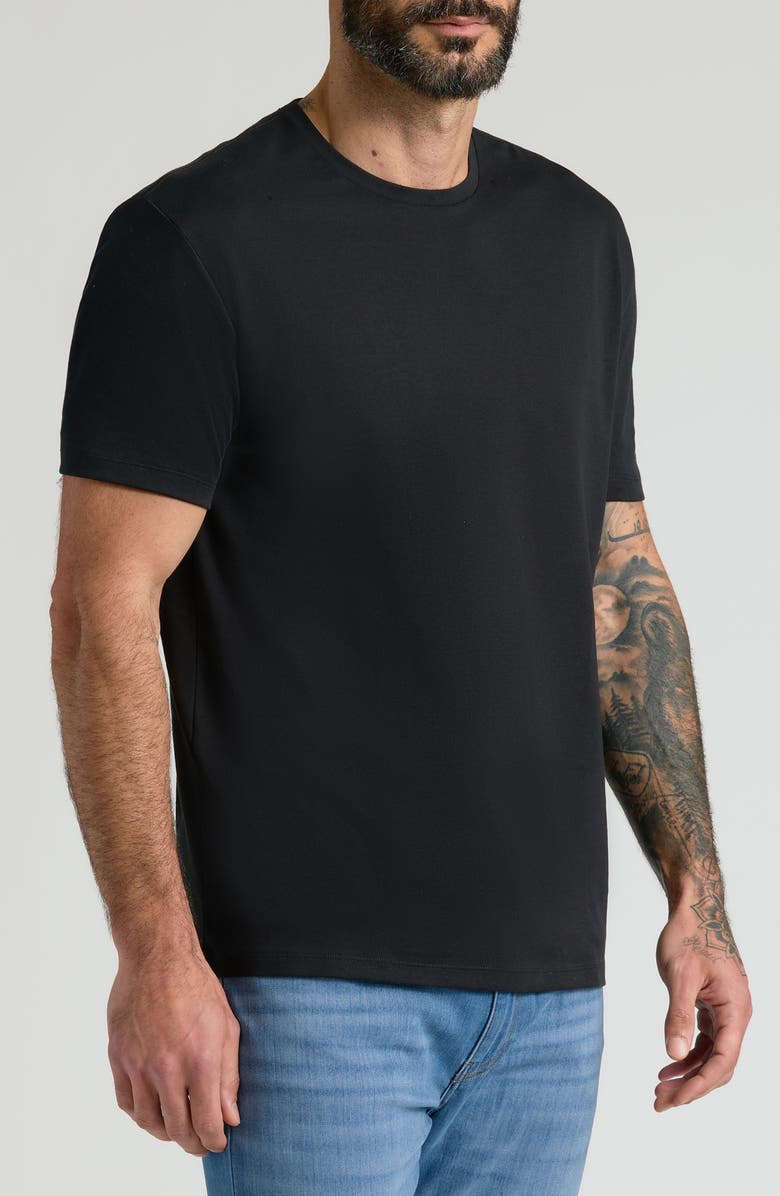 True Classic Pima Cotton Crewneck T-Shirt, Main, color, Black