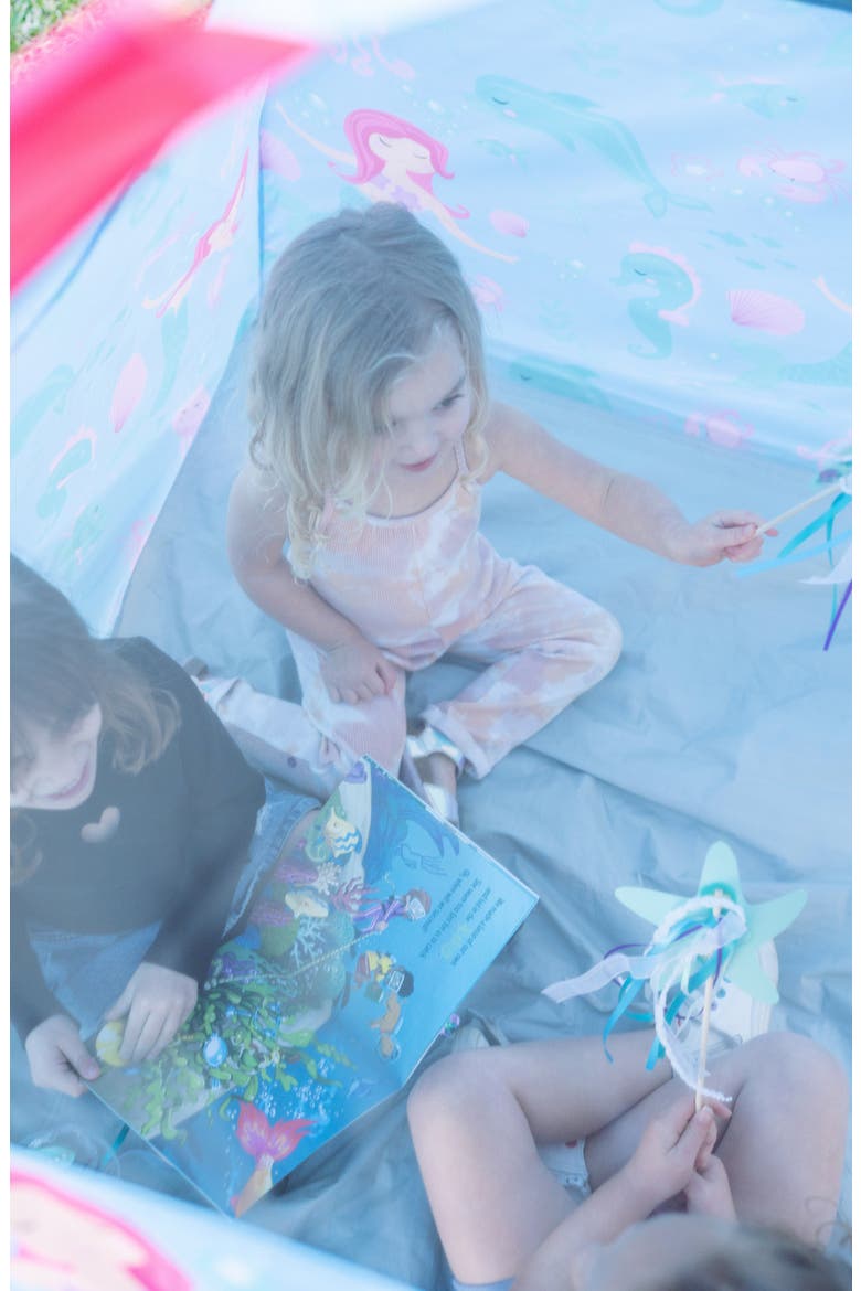 Mermaid & Friends Play Tent, Alternate, color, BLUE