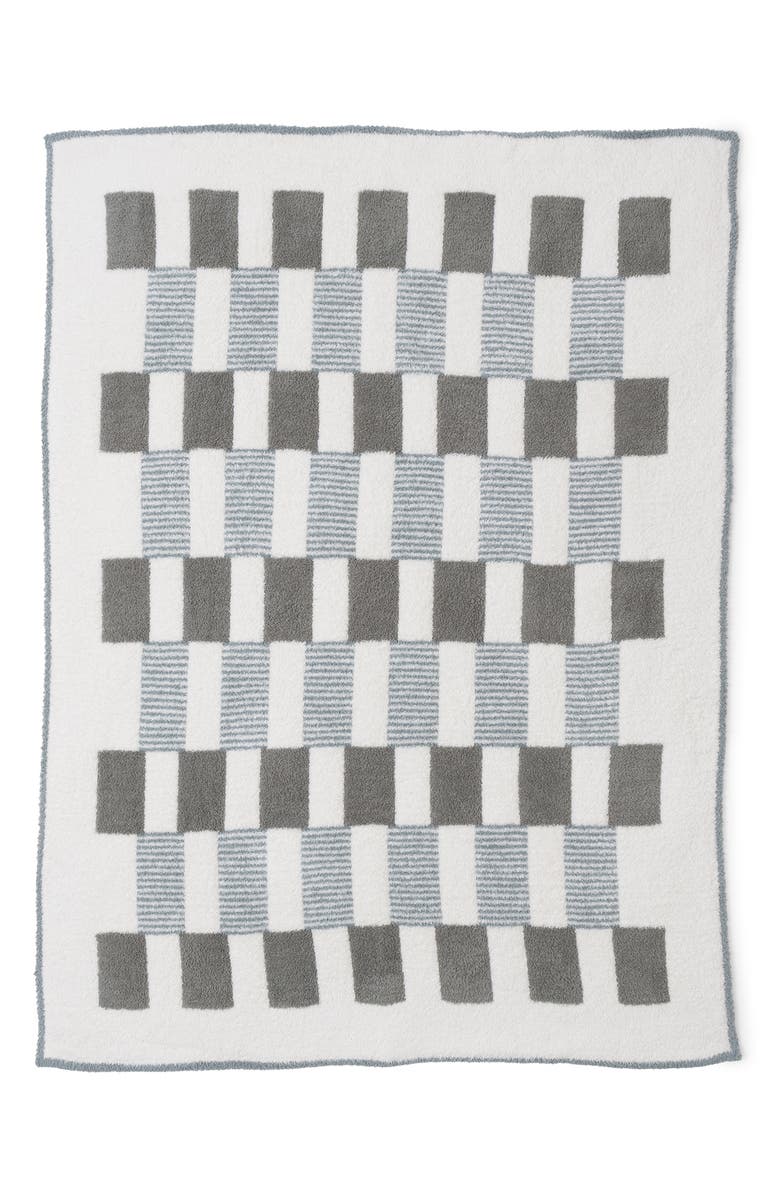 Barefoot Dreams<sup>®</sup> CozyChic<sup>®</sup> Tile Check Throw Blanket, Alternate, color, Eucalyptus Multi