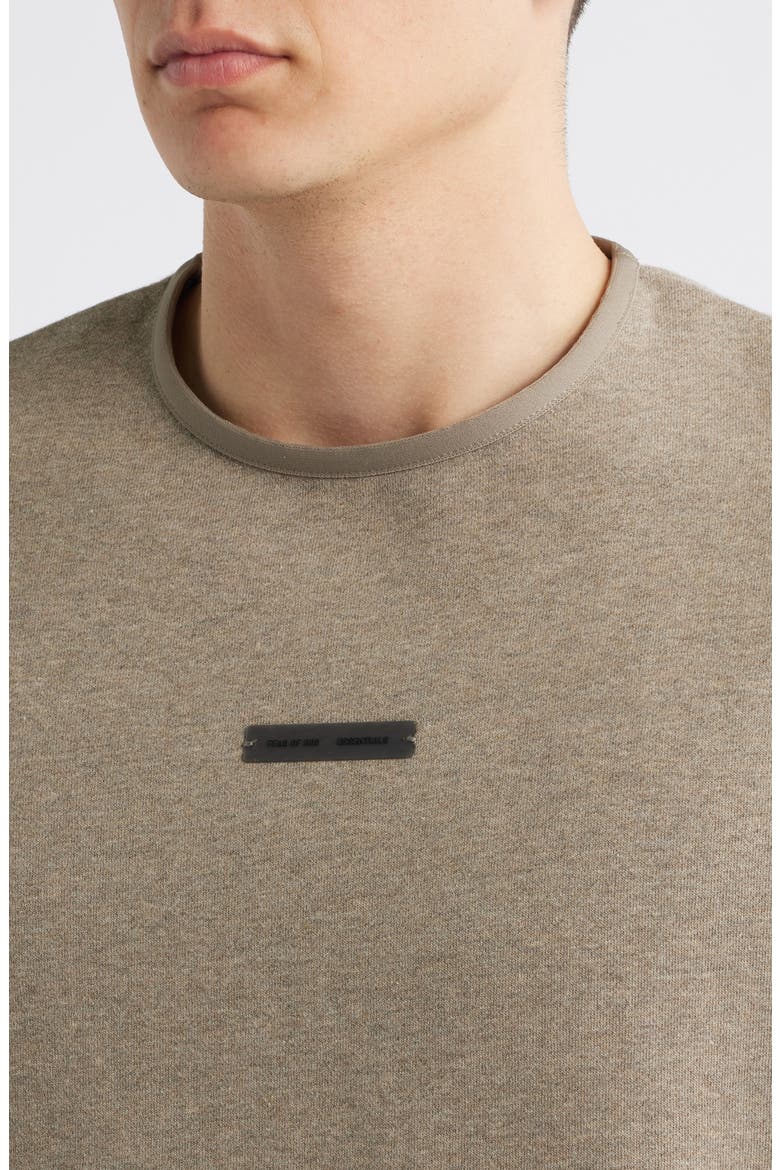 Modern Fit Fleece Crewneck Sweatshirt, Alternate, color, HOMESTEAD HEATHER