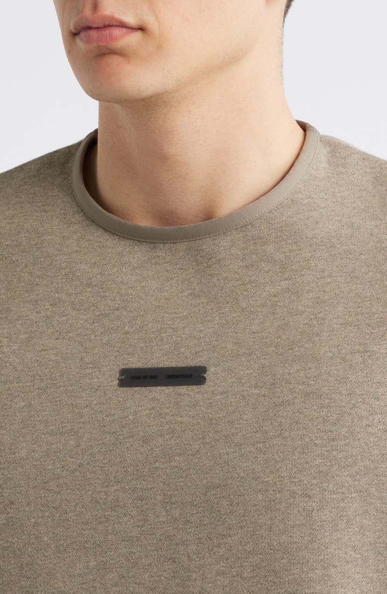 Fear of God Essentials Modern Fit Fleece Crewneck Sweatshirt, Alternate, color, Homestead Heather