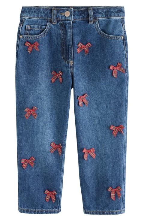 Kids' Bow Mom Jeans
