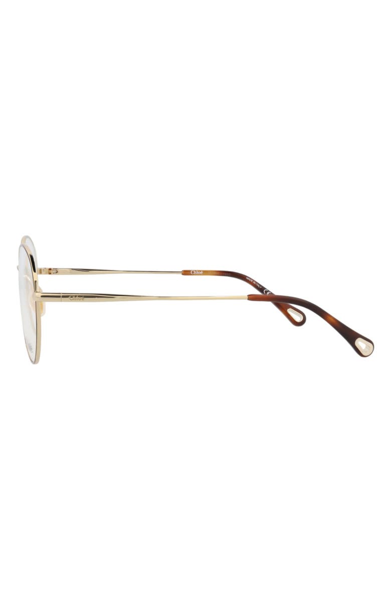 Chloé 52mm Round Optical Glasses, Alternate, color,