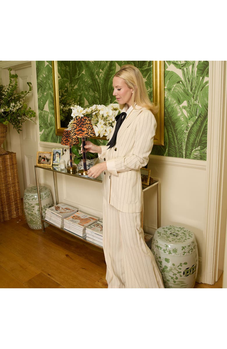 Mrs. Alice Burnt Wooden Rechargeable Lamp, Alternate, color, Brown