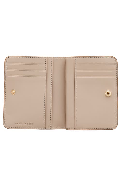 Marc Jacobs The Mini J Marc Compact Wallet In Brown
