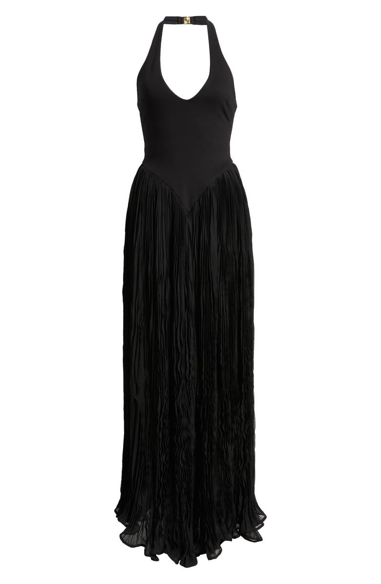 Delfi Collective Rowena Halter Dress, Alternate, color, Black