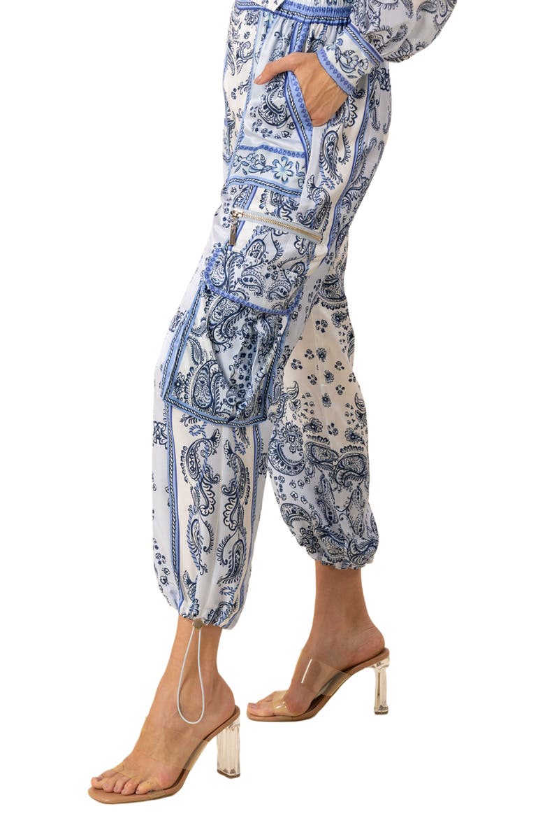 Hale Bob Blaire Charmeuse Cargo Pant, Alternate, color, 