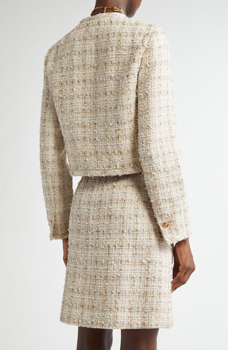 Fancy Metallic Tweed Jacket