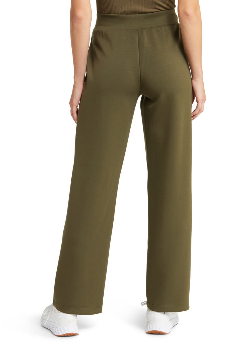 Luxe Wide Leg Pocket Pants, Alternate, color, OLIVE NIGHT
