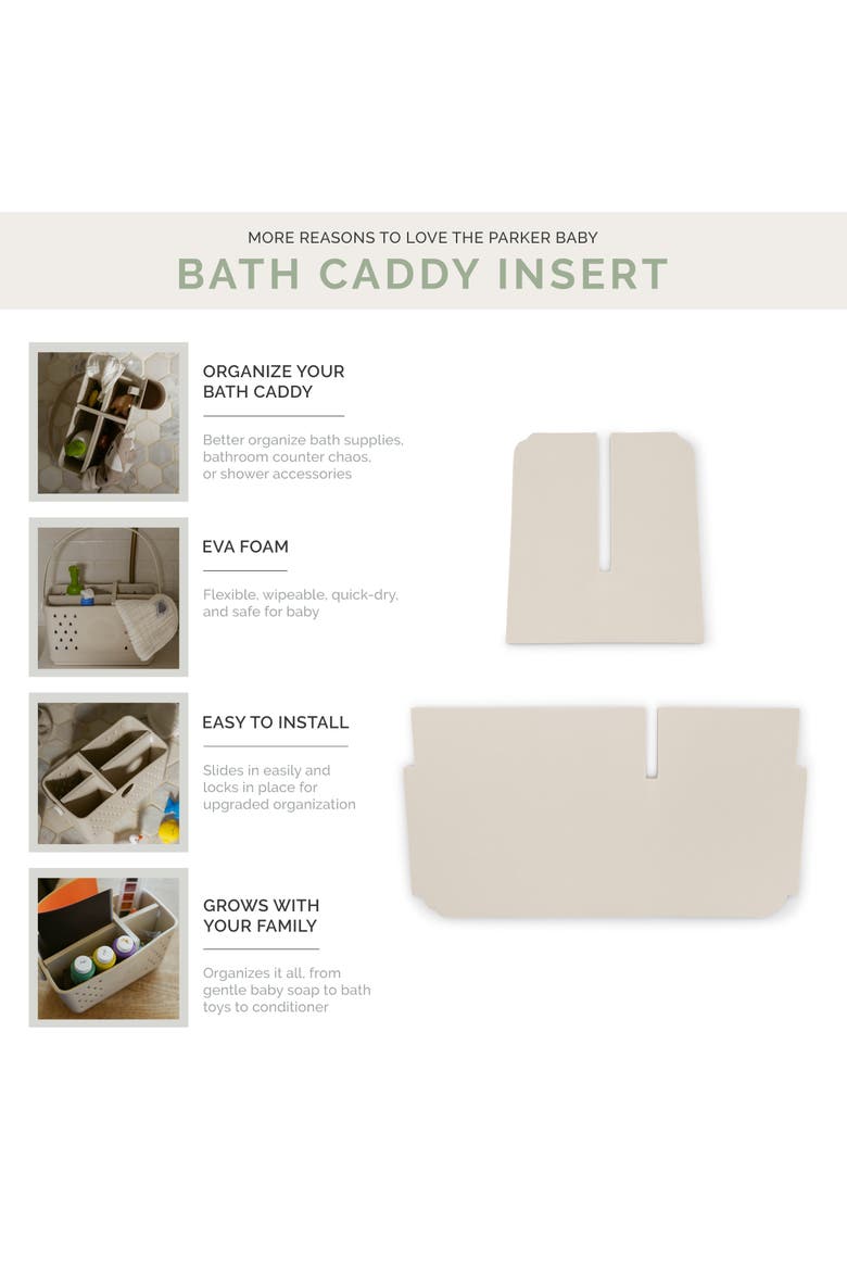 Bath Caddy Insert, Alternate, color, Smoke