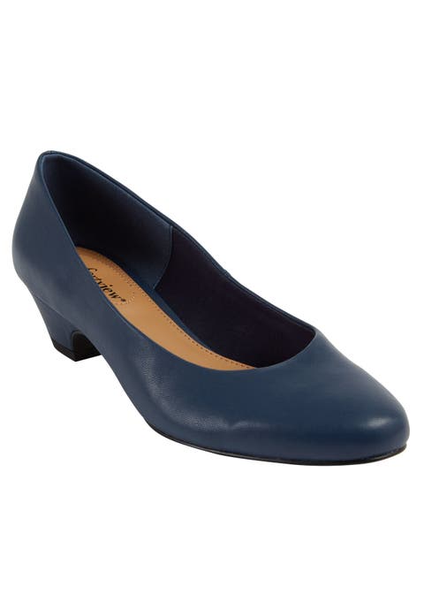 The Vida Leather Like Slip On Pump