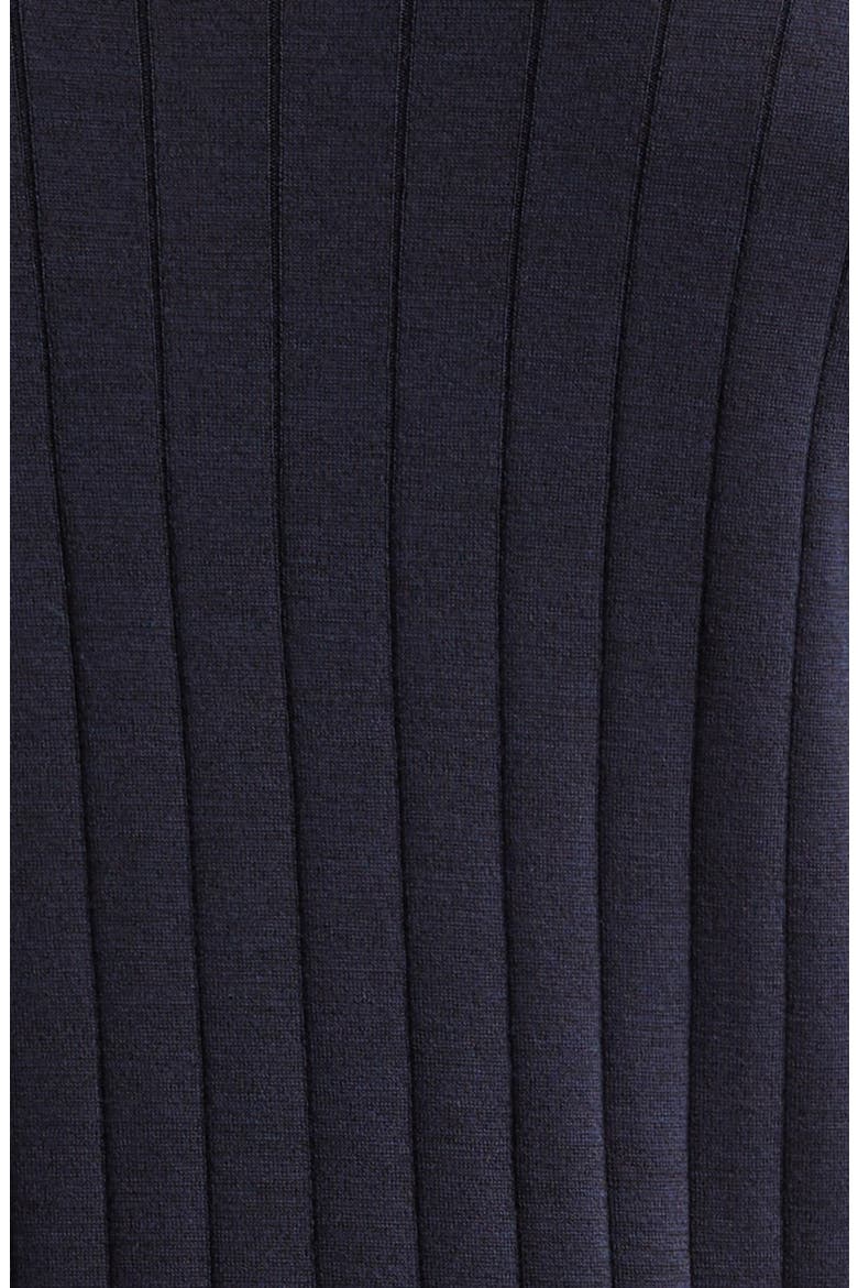 Williams Merino Wool & Cotton Polo Sweater, Alternate, color, NAVY