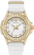 PHILIPP PLEIN Plein Majesty Silicone Strap Watch, 38mm