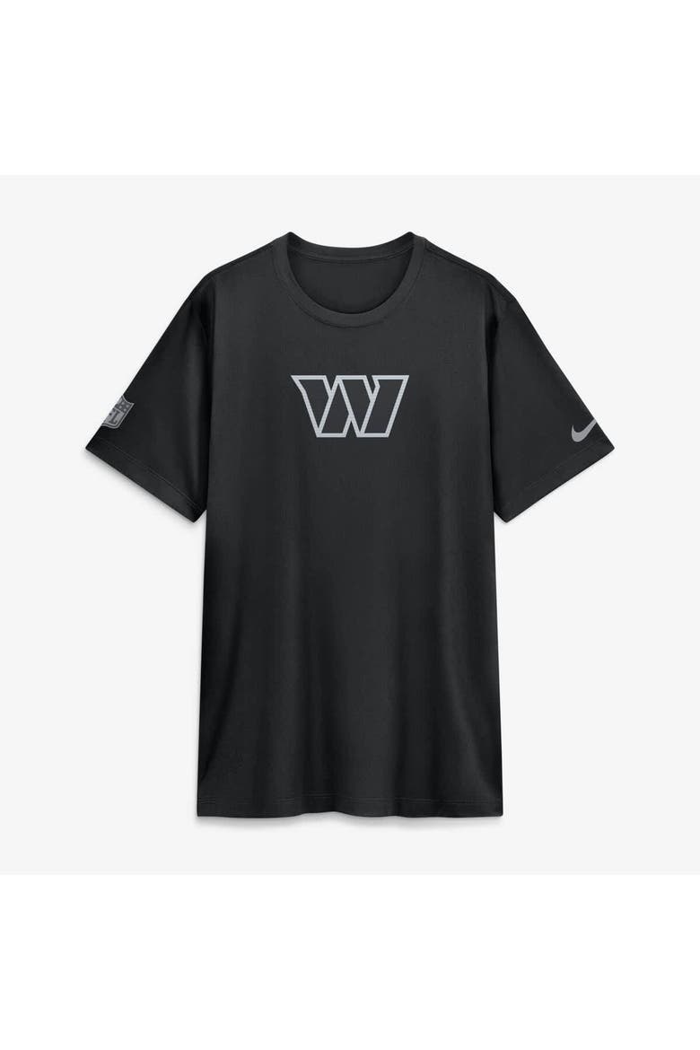 Men's Nike Black Washington Commanders Sideline Lead The Charge Legend Dri-FIT T-Shirt, Alternate, color, Black
