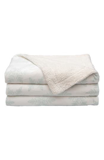 Woven & Weft Reversible Faux Shearling Throw Blanket