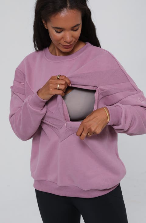 Isabella Oversized Nursing and Pregnancy Sweatshirt