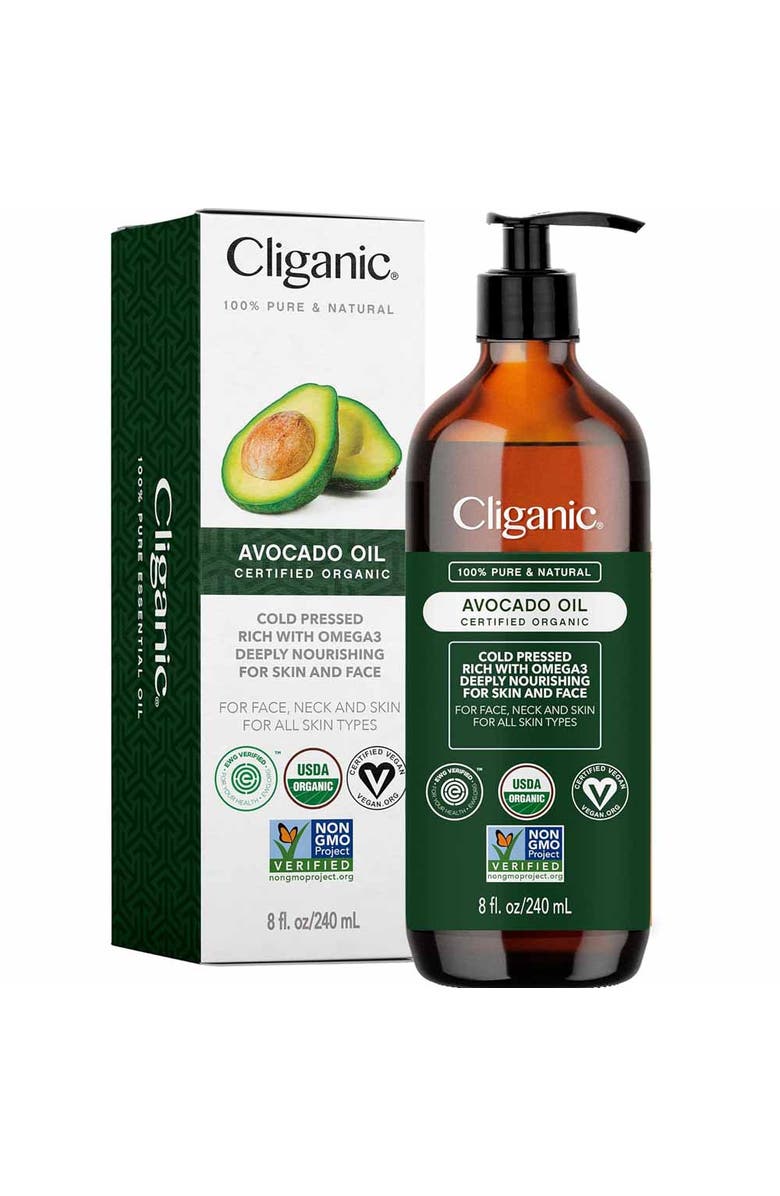 Cliganic Organic Avocado Oil, Alternate, color,